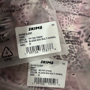 SKIMS Bloom Mini Animal Print Tank and Pant Set medium